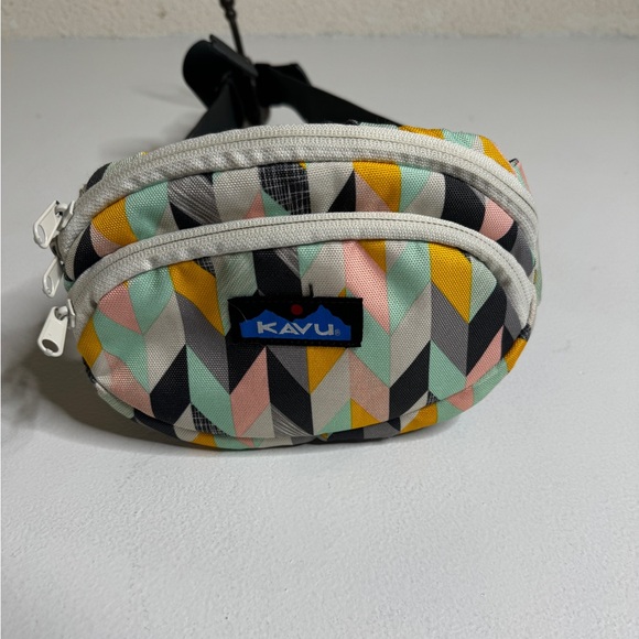Kavu Handbags - Kavu Multicolor 2 Pocket Belt Bag Fanny‎ Pack CP